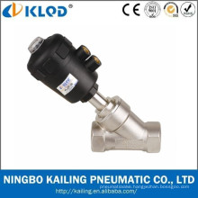 Two-Way Pneumatic stainless steel angle valve